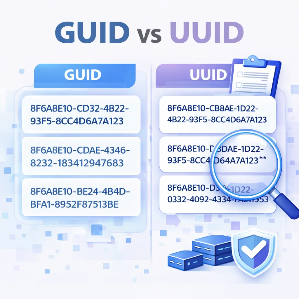 Image for GUID vs UUID: What They Are and How to Generate Them